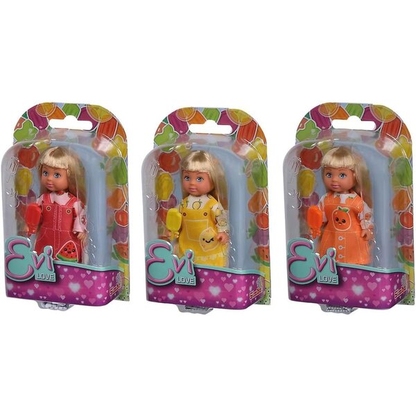 Bambola Evi Love Fruity Ice 12 cm con gelato alla frutta - 3 colori assortiti da 3 anni