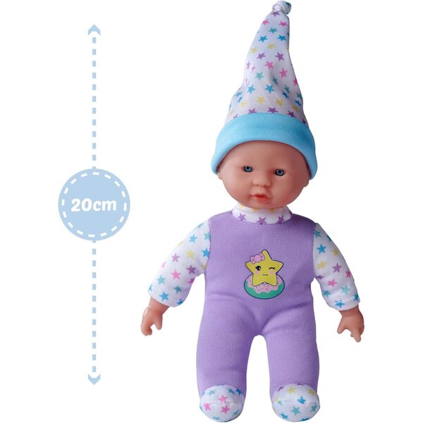Bambola Laura Stars Collection 20 cm a Forma di Stella con 5 Suoni e Colori Candy