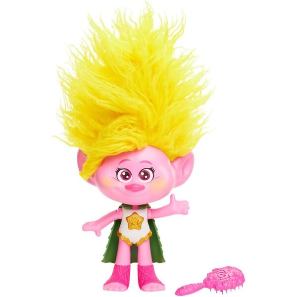Mattel DreamWorks Trolls 3 Rainbow HairTunes bambola con luci e suoni interattivi