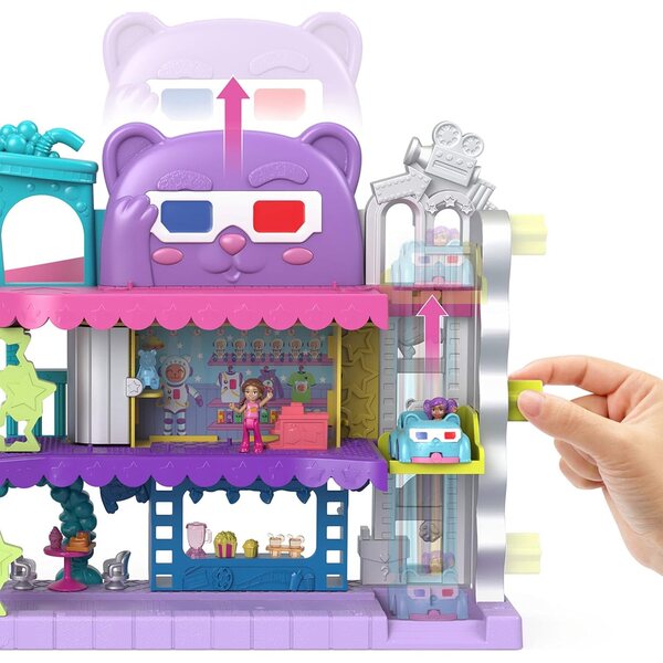 Multiplex Cinematografico Variety Polly Pocket con 2 Figurine e Veicolo