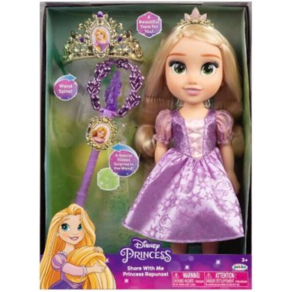 Bambola Rapunzel Disney Princess con accessori per bambine 3+ anni