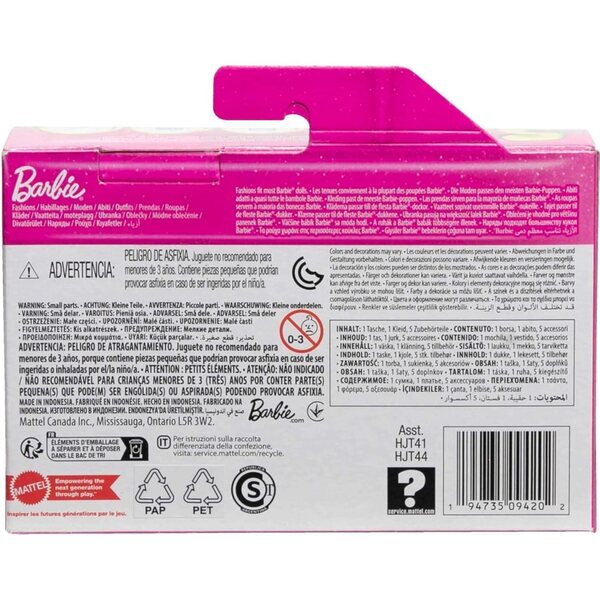 Barbie Set Deluxe Borsa Clip-On con Outfit Scuola e 5 Accessori Tematici