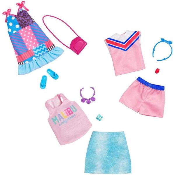 Look complet de vêtements de mode Barbie avec accessoires - Style unique et coloré