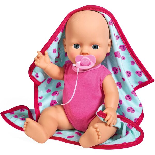 SIMBA New Born Baby 30 cm - Bambola con coperta morbida e funzione bere per bambini dai 2 anni
