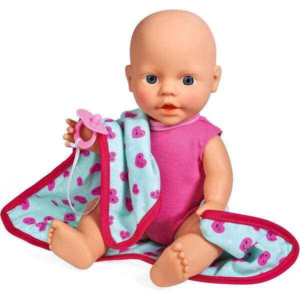 SIMBA New Born Baby 30 cm - Bambola con coperta morbida e funzione bere per bambini dai 2 anni