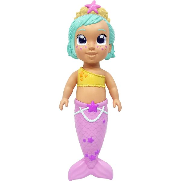 Bambola Sirena da Bagno Simba New Born 30 cm con Cambio Colore e Braccia Mobili