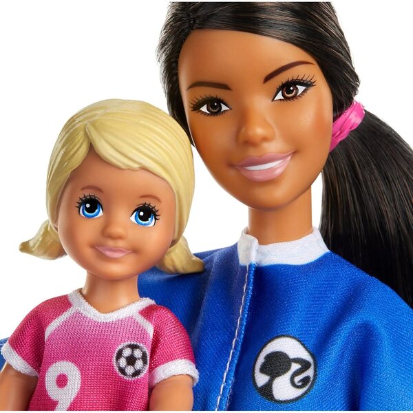 Barbie-Fußballtrainer mit Zubehör – Mattel-Sportspielset