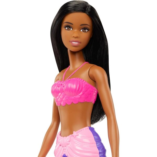 Barbie Sirena Dreamtopia con Coda Arcobaleno Rosa e Viola, Bambola Fantasy