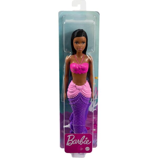 Barbie Sirena Dreamtopia con Coda Arcobaleno Rosa e Viola, Bambola Fantasy