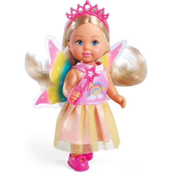 Simba Puppe Evi Love Fairy World mit Turm, Einhörnern und magischem Zubehör für Kinder