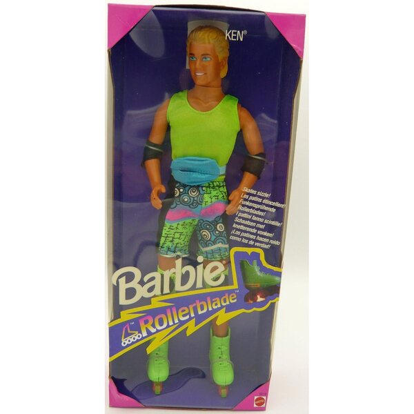 Mattel Ken Rollerblade Vintage Barbie – klassische gelbe Puppe für Sammler