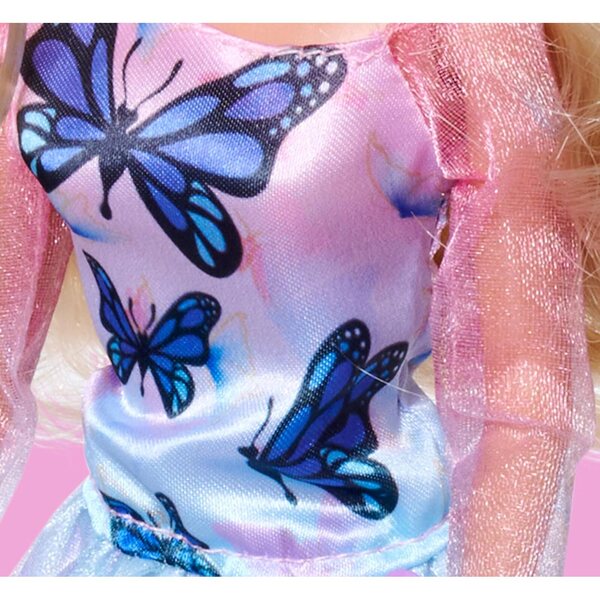 Steffi Love Butterfly: bambola elegante con abito farfalla e accessori alla moda