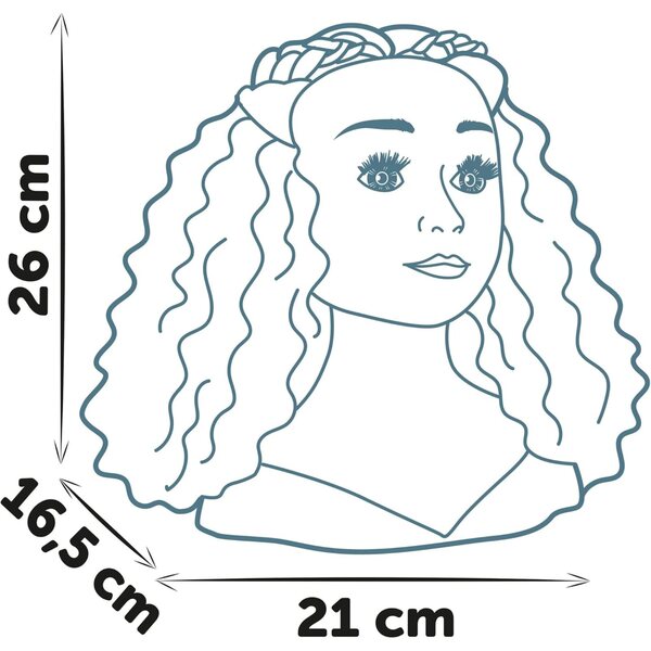 Smoby My Beauty Afro-Stylingkopf mit 23 Frisurenzubehör für Kinder ab 3 Jahren