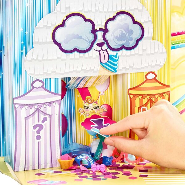 Mattel Cloudees Mega Party Pack mit Modelliermasse und Überraschungswelpen ab 4 Jahren