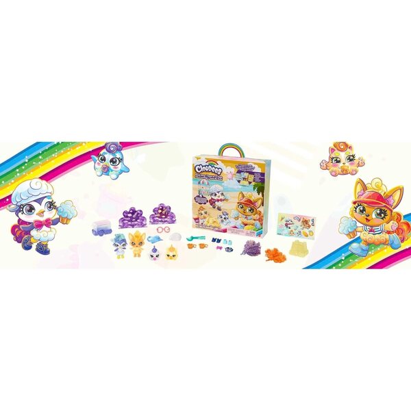 Mattel Cloudees Mega Party Pack mit Modelliermasse und Überraschungswelpen ab 4 Jahren