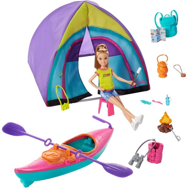 Barbie Team Stacie Puppe mit Zubehör – Kreativspiel für Kinder ab 3 Jahren