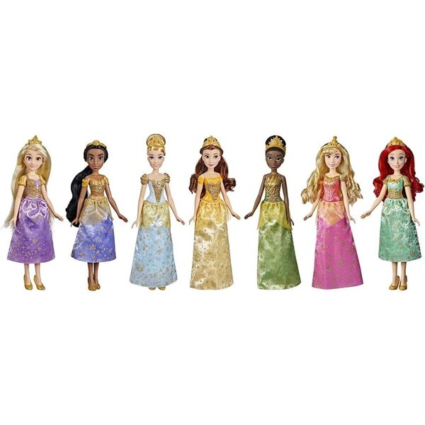 Set mit 7 ultimativen Disney-Prinzessinnen-Puppen, 30 cm – Ariel, Aurora, Belle und andere