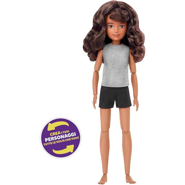 Mattel Creatable World Bambola Personalizzabile con 13 Punti di Articolazione e Parrucca