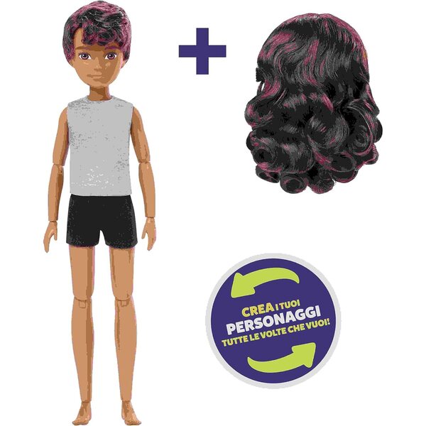 Mattel Creatable World Bambola Personalizzabile con 13 Punti di Articolazione e Parrucca
