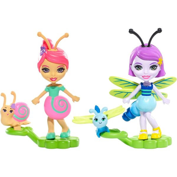 Mattel Enchantimals Bichiamigas mehrfarbige Puppe mit leuchtenden Details und Schmetterlingsflügeln