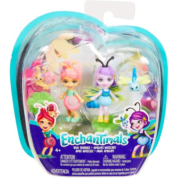 Mattel Enchantimals Bichiamigas veelkleurige pop met heldere details en vlindervleugels