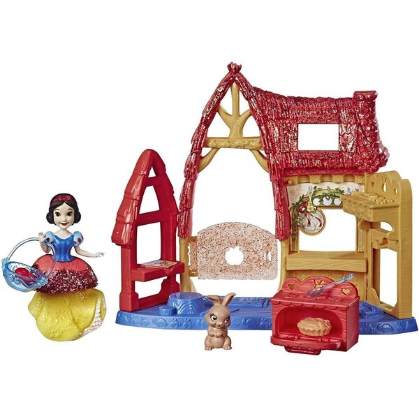 Disney Princess Royal Clips Schneewittchen Cottage Kitchen Spielset mit Puppe und Zubehör