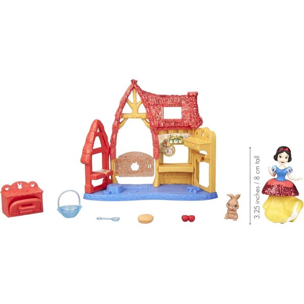 Disney Princess Royal Clips Schneewittchen Cottage Kitchen Spielset mit Puppe und Zubehör