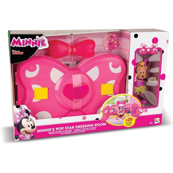 Minnie Pop Star Kleidungs- und Zubehörset mit Wickelauflage, Tasche und Disney-Mikrofon