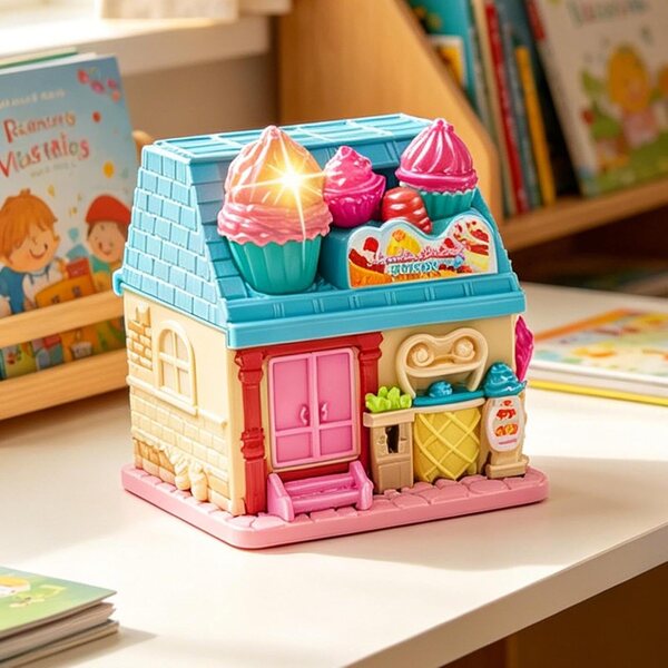 Casa delle Bambole con Musica e Illuminazione - Gioco Educativo per Bambini 3+