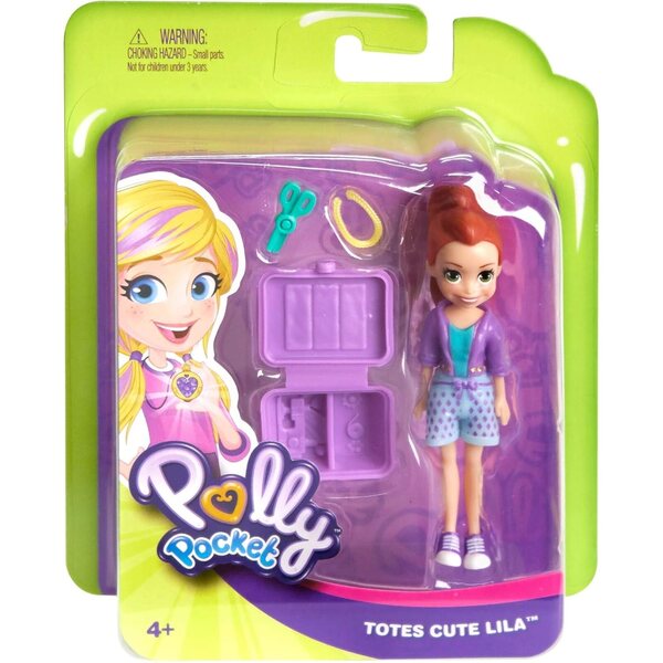 Mattel Polly Pocket Active Pose Doll – Totes Cute Lili, Puppe mit Gelenken und Accessoires