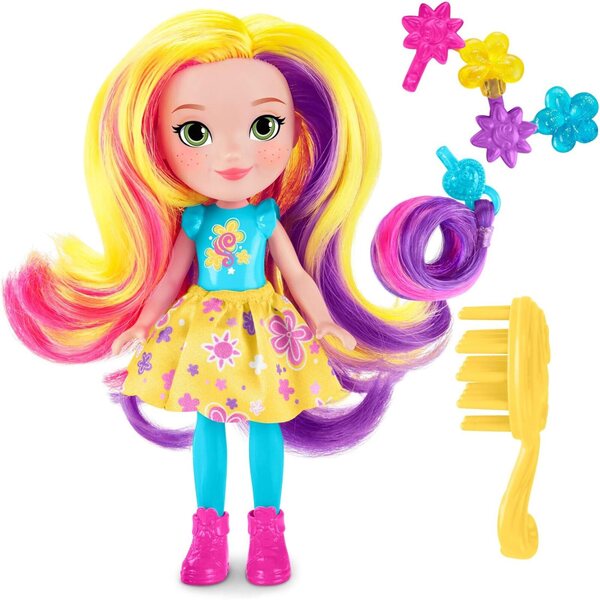 Sunny Day Bambola Nickelodeon con Accessori Pop-In per Capelli - 15 cm