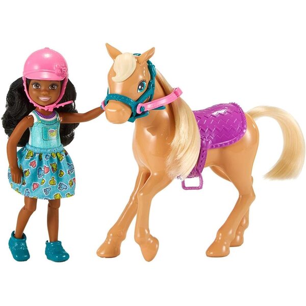 Barbie Chelsea mit Pony und Zubehör, Reitspiel für Mädchen