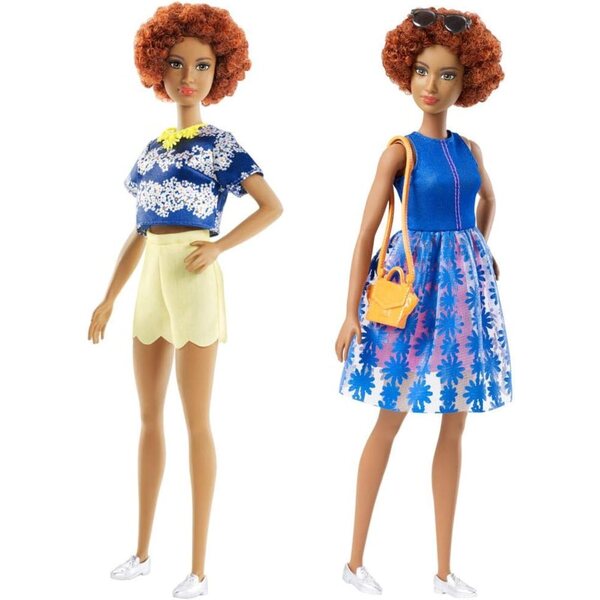 Barbie Fashionistas Motivo Floreale con Due Outfit e Accessori Inclusi