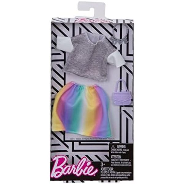 Barbie Set Abiti Moda con Accessori - Scarpe, Gioielli e Borsa Inclusi