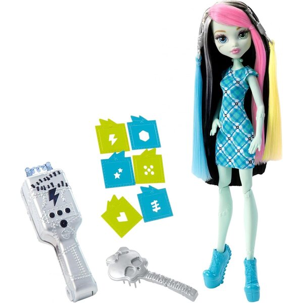 Monster High Frankie Stein Voltageous Hair - Bambola con capelli da pettinare e accessori
