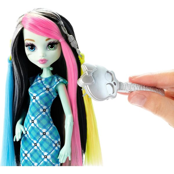 Monster High Frankie Stein Voltageous Hair - Bambola con capelli da pettinare e accessori