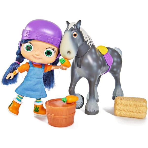 Simba Wissper Graswelt Set Gioco con Cavallo Herbert e Accessori Magnetici