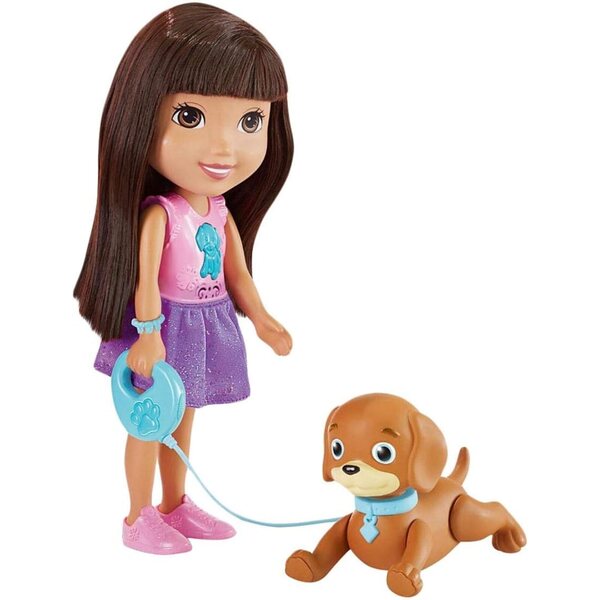 Fisher Price Dora und ihr Welpe interaktiv mit Tricks und Lernspielen