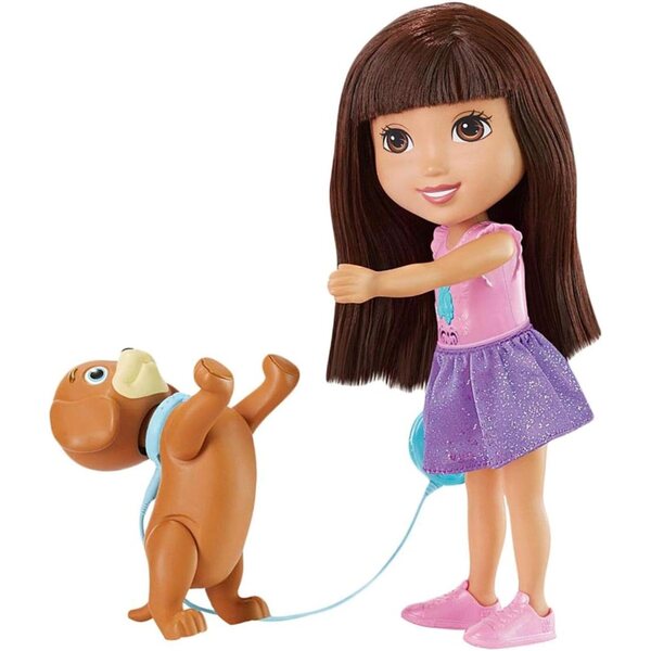 Fisher Price Dora und ihr Welpe interaktiv mit Tricks und Lernspielen