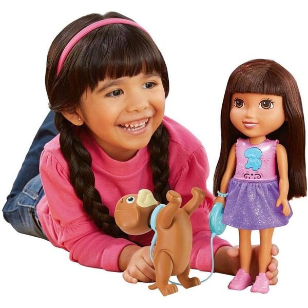 Fisher Price Dora und ihr Welpe interaktiv mit Tricks und Lernspielen