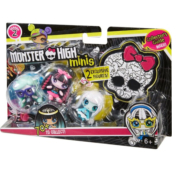 Monster High Minis 3er-Pack: Twyla, Draculaura und Frankie Stein Staffel 2