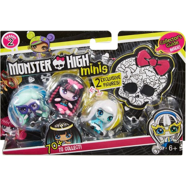 Monster High Minis 3er-Pack: Twyla, Draculaura und Frankie Stein Staffel 2