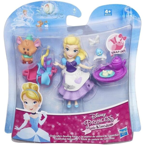 Bambole Principesse Disney Piccole 7,5 cm con Accessori Modelli Assortiti