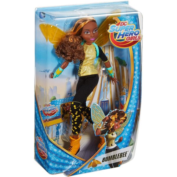Bambola Bumblebee DC Super Hero Girls 30,5 cm con ali rimovibili e costume iconico
