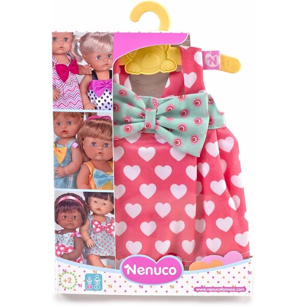 Nenuco Baby Abbigliamento 42 cm con gruccia - Set vestiti e accessori per bambole