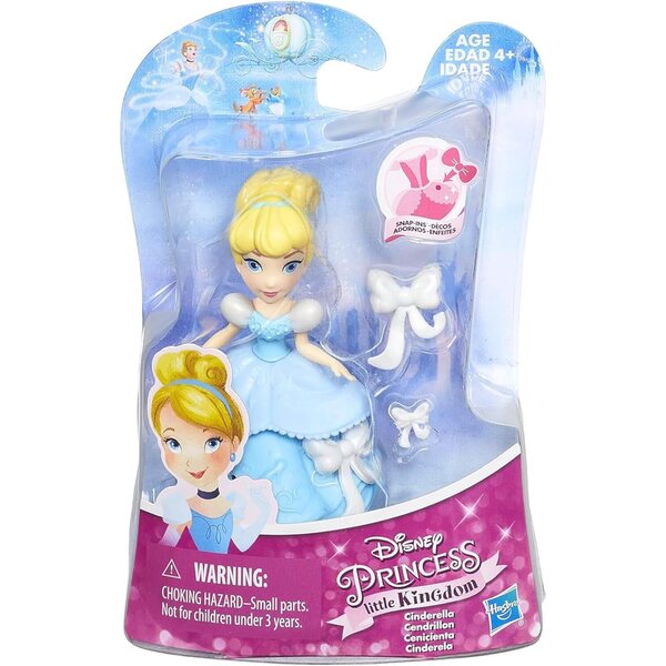 Mini Bambola Disney Cenerentola 8 cm con Abiti e Accessori - Gioco 4+