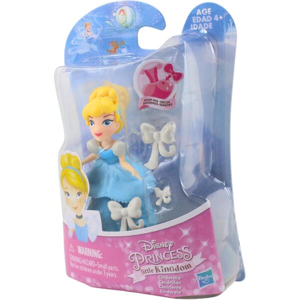 Mini Bambola Disney Cenerentola 8 cm con Abiti e Accessori - Gioco 4+