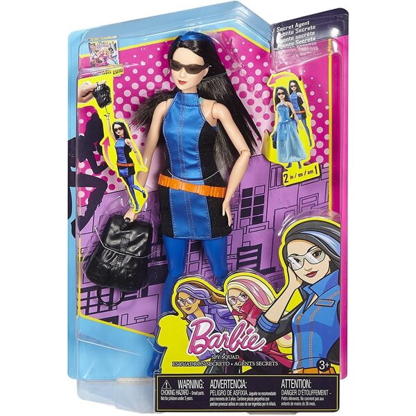 Barbie Spy Squad Renee Geheimagentin-Puppe mit doppeltem Look und speziellem Rucksack