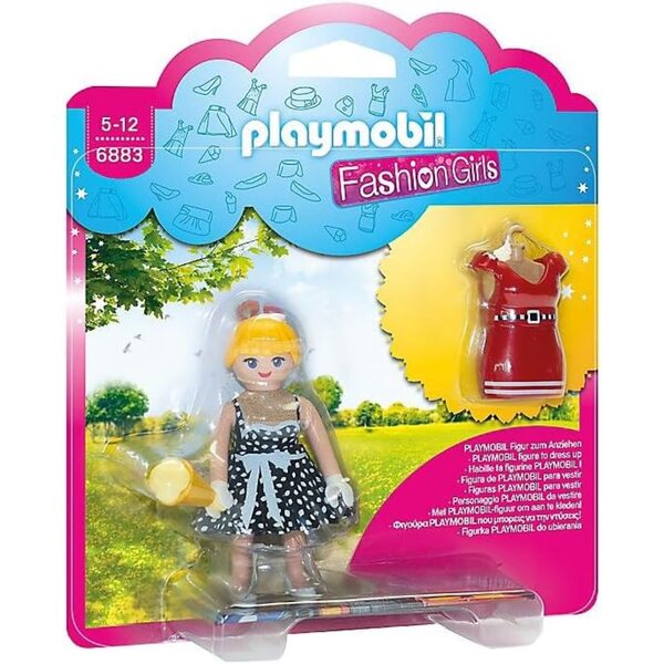 PLAYMOBIL 6883 - Fashion Girl Abito Retrò Anni '50 con Accessori Moda