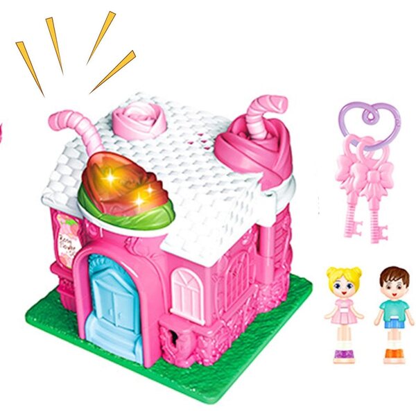 Casa delle Bambole con Musica e Luce – Villa Giocattolo per Gioco di Finzione Bambini 3+